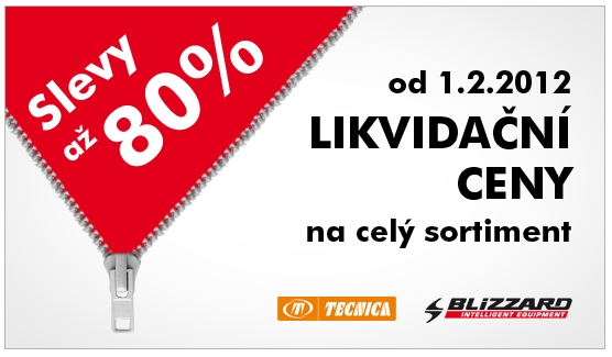 Likvidační ceny lyží Blizzard